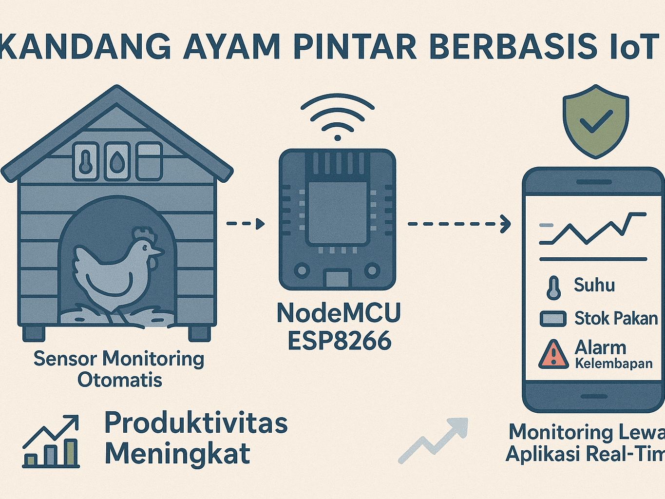 Penggunaan Sensor Suhu dan Kelembaban Otomatis di Kandang Modern