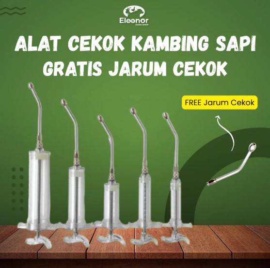 Alat Cekok Loloh Kambing Domba Sapi Babi 10ml 20ml 30ml 50ml 100ml GRATIS JARUM CEKOK Needle