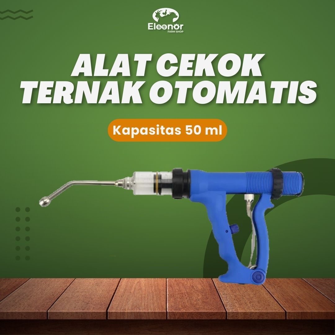 Alat Cekok Otomatis ternak Kambing Sapi Kuda -Automatic Drencher Gun Kapasitas 50 ml