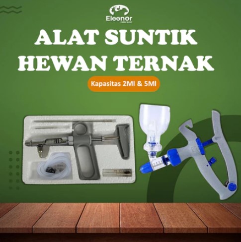 Alat Suntik Injeksi Vaksin Ayam Doc Bebek Kambing Domba Sapi Kapasitas 2Ml dan 5Ml