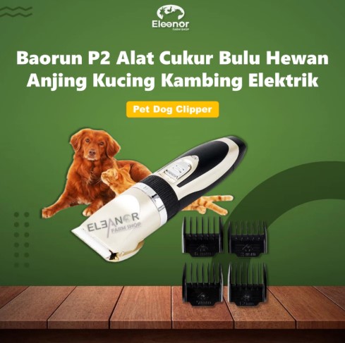 Baorun P2 - Alat Cukur Elektrik Bulu Hewan Anjing Kucing Kambing Elektrik Pet Dog Clipper