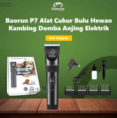 Baorun P7 - Alat Cukur Elektrik Bulu Hewan Kambing Domba Anjing Elektric Pet Clipper