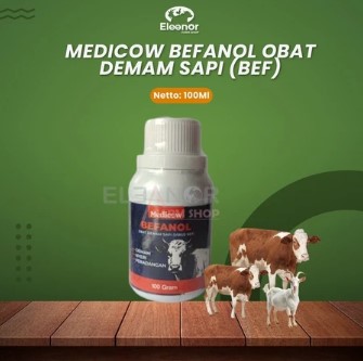Befanol Obat Demam Sakit Flu Sapi Kerbau Ternak - Medicow 100Gr