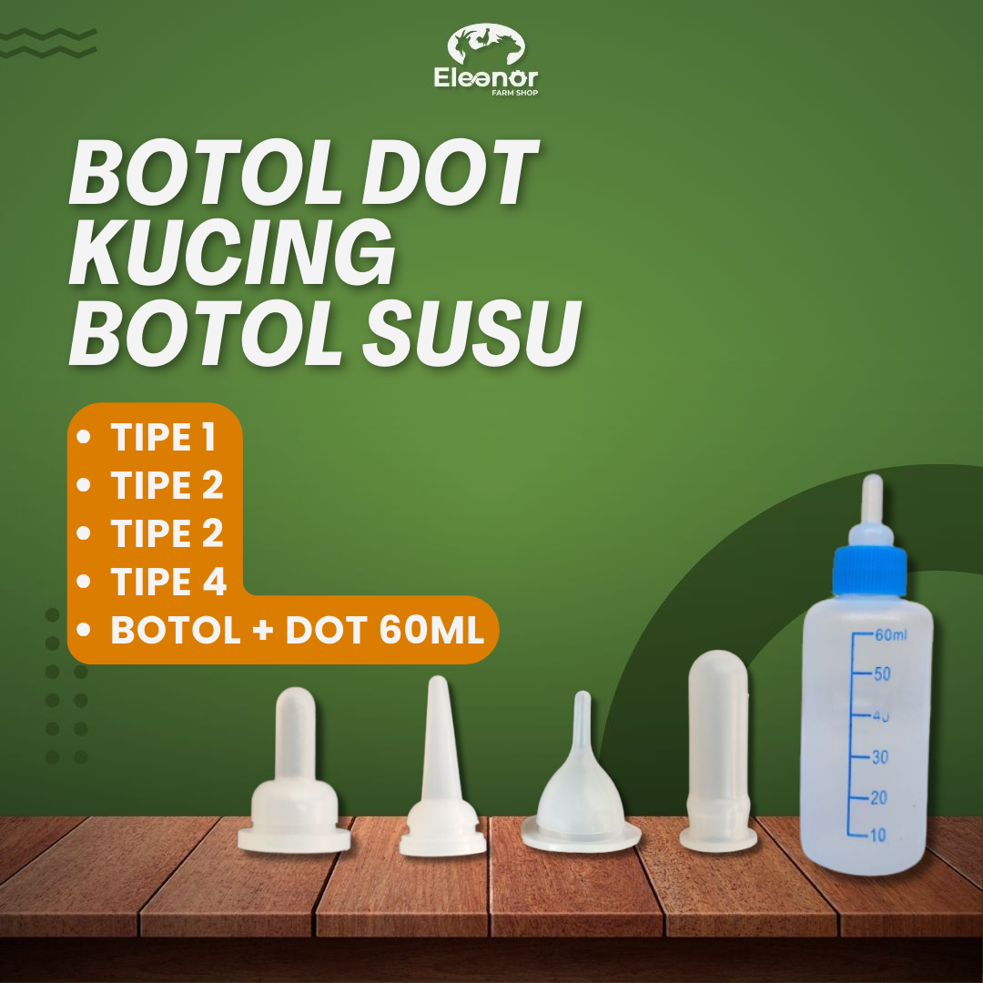 Botol Dot Kucing Botol Susu Kucing Dot Botol Susu Anjing 60Ml Premium