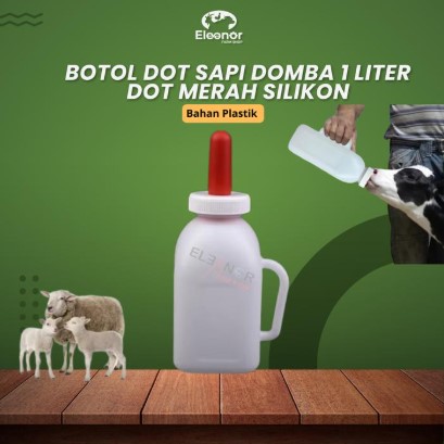 Botol Minum Anakan Sapi Pedet Gagang Dot Sapi Premium 1 Liter