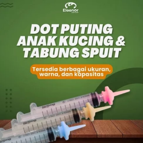 Dot Miracle dan Spuit Kucing Dot Kitten Susu Kucing Babi Anjing Baru Lahir