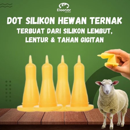 Dot Susu Kambing Cempe Silikon Lembut Cocok untuk Anak Kambing Baru Lahir