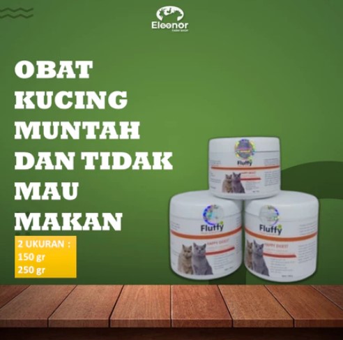 Fluffy Aminopro Obat Kucing Muntah dan Tidak Mau Makan
