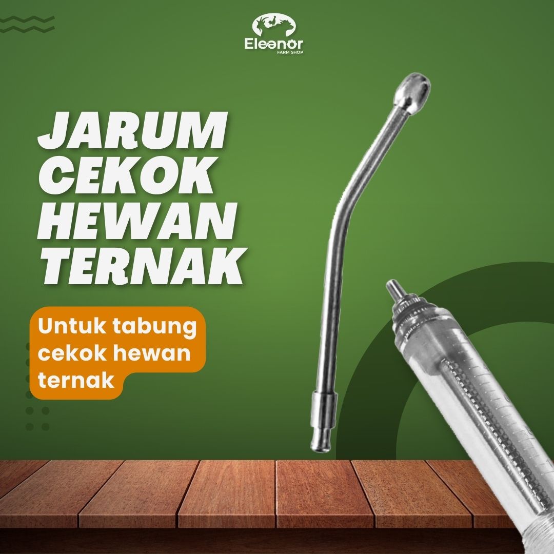 Jarum Alat Cekok Loloh Sapi kambing Domba Babi Needle Drencher Stainless Steel