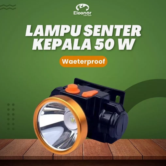 Lampu Senter Kepala LED 50W Lampu Senter Kandang Ternak