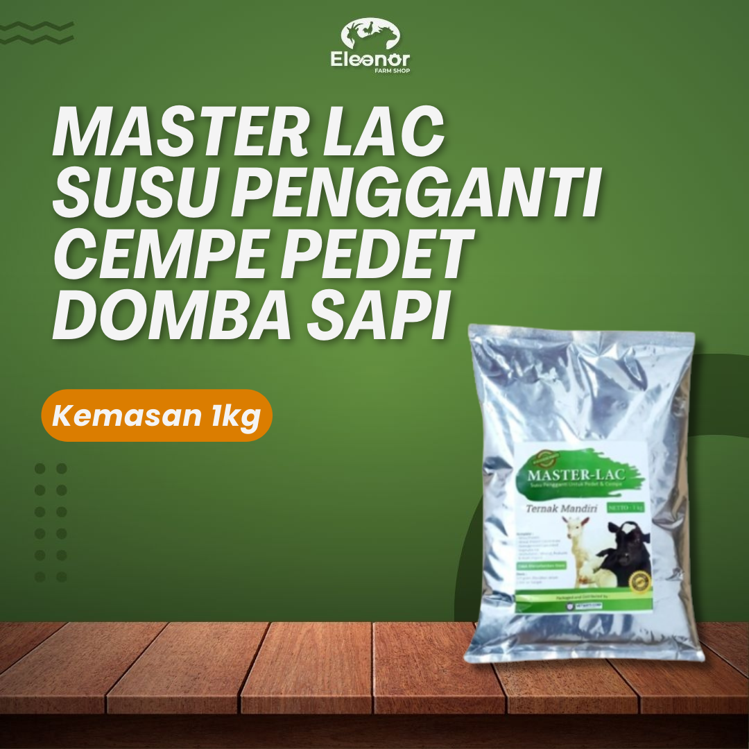 Master Lac Susu Pengganti Cempe Pedet Domba Sapi Master Lac Kemasan 1KG