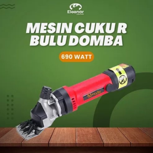 Mesin Alat Cukur Bulu Domba Elektrik Shear Clipper Otomatis 690 Watt