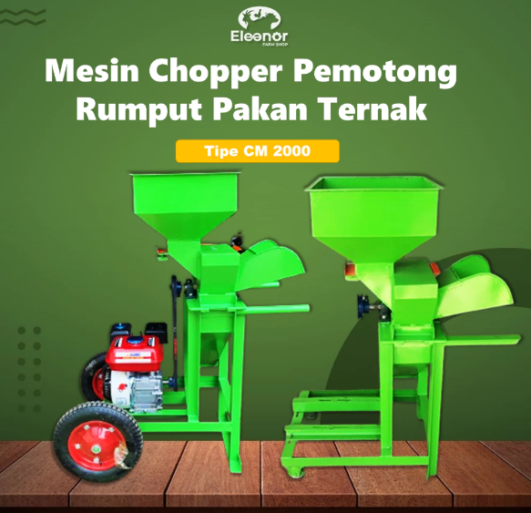 Mesin Chopper Tipe CM2000 Multifungsi Mesin Pencacah Rumpun Pakan Ternak Sapi Kambing Domba