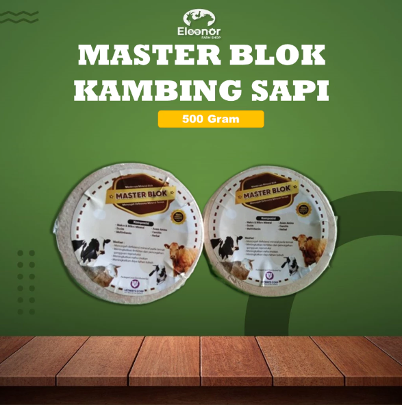 Mineral Blok Master Blok Sapi Kambing Domba Kemasan 500Gr
