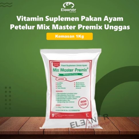 Mix Master Vitamin Unggas  Premix Layer Suplemen Pakan Ayam Petelur 1KG