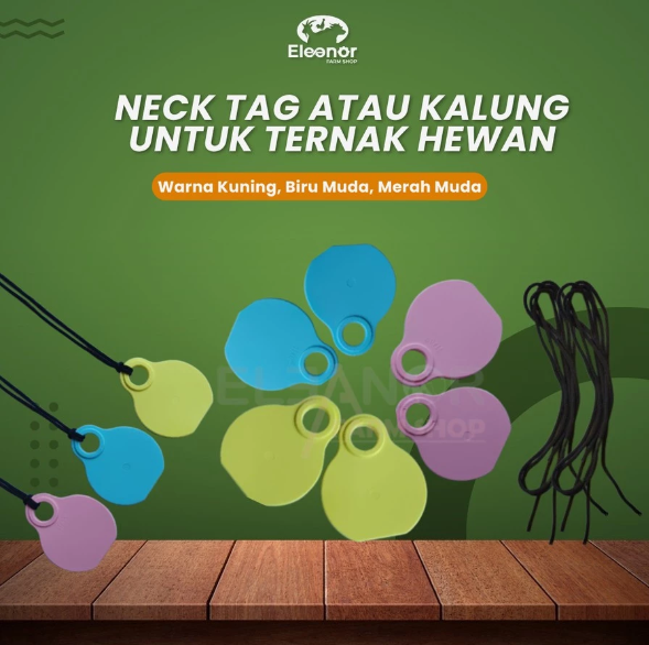 Neck Tag Kalung Hewan Kambing Domba Sapi Ternak Polos Baru