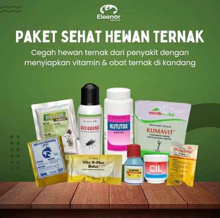 Paket Hemat Obat Hewan Ternak - Obat Ampuh Ternak Ayam Sapi Kambing Domba Babi by Eleanor Farm
