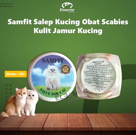 Sam Fit Salep Kucing Obat Scabies Kulit Jamur Kucing 4Gram