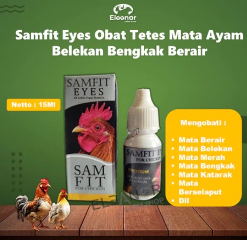 Samfit Eyes Obat Tetes Mata Ayam Belekan Bengkak Berair 15ml