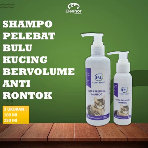 Shampoo Pelebat Bulu Kucing Anti Rontok Bervolume Fluffy Magic