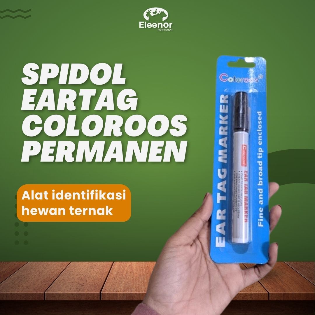 Spidol Untuk Eartag Nec Tag Pen COLOROOS Permanent Eartag Marker Warna Hitam