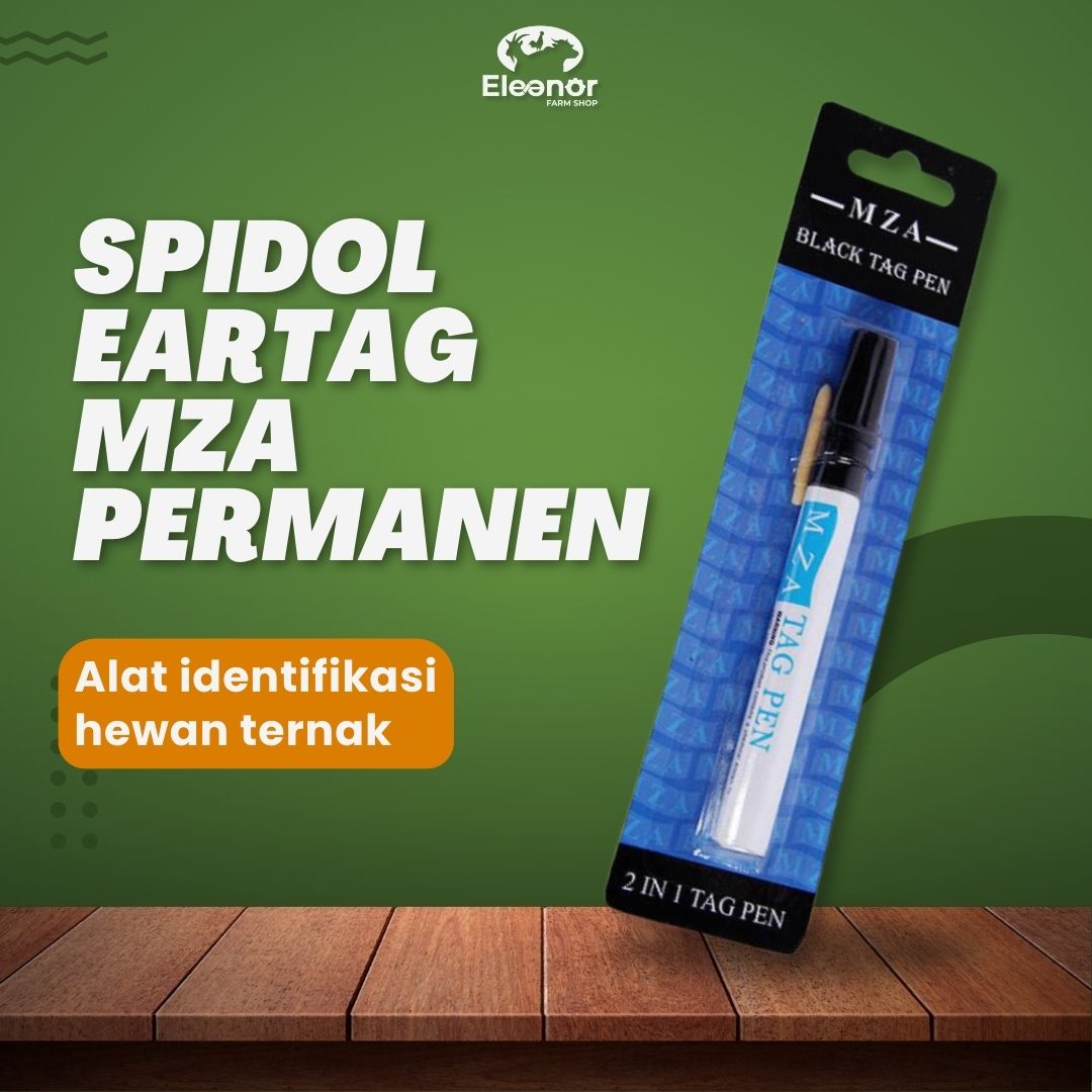 Spidol Untuk Eartag Nec Tag Pen MZA Permanent Eartag Marker Warna Hitam
