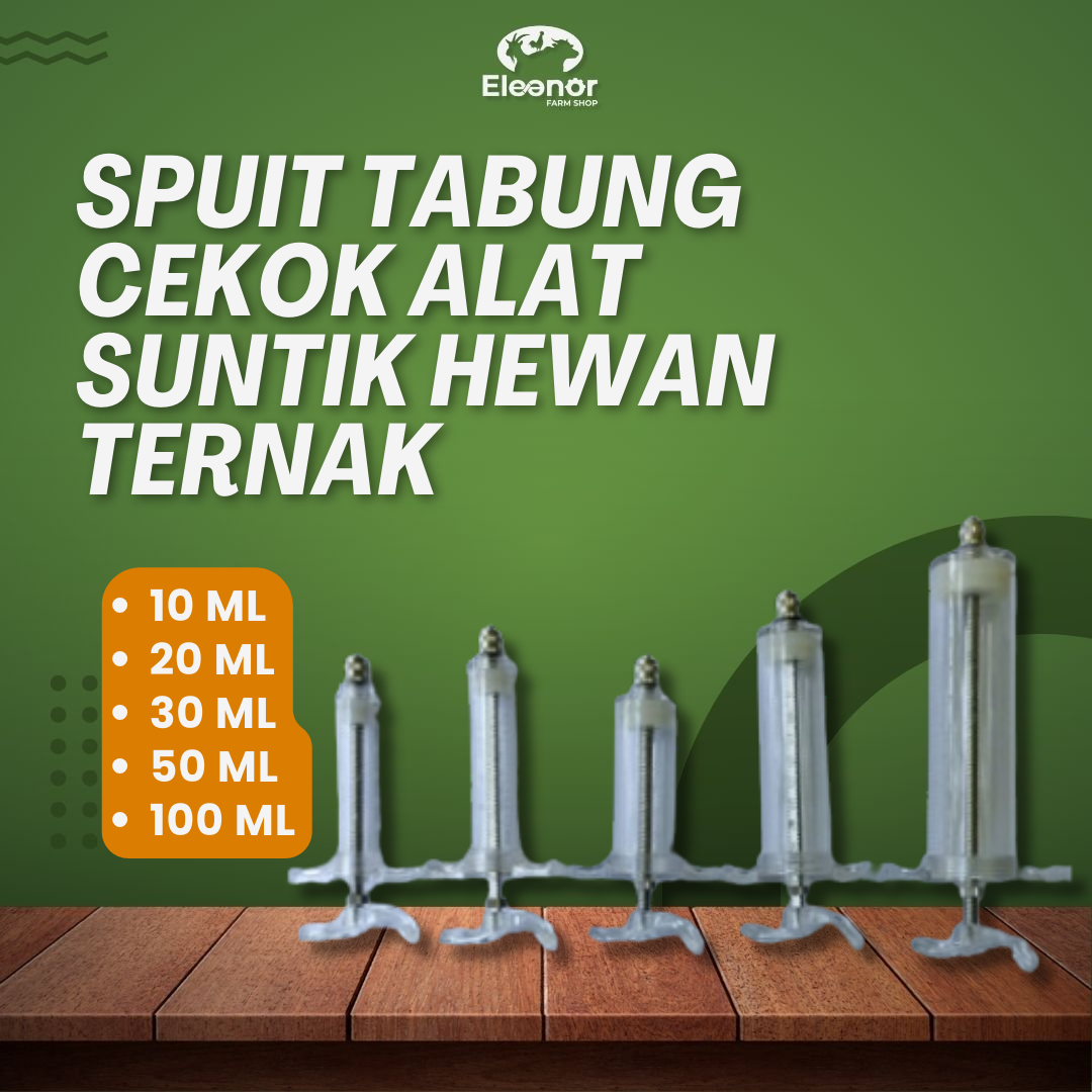 Spuit Tabung Cekok Tabung Alat Suntik Plastic Steel Syringe Flexy Syringe Kapasitas 10Ml 20Ml 30Ml 50Ml Dan 100Ml