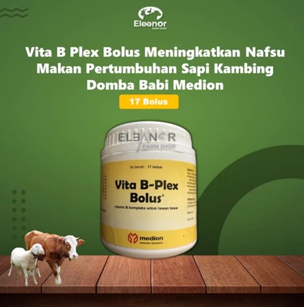 Vita B Plex 17 Bolus Medion Vitamin Hewan Meningkatkan Nafsu Makan Pertumbuhan Sapi Kambing Domba Babi
